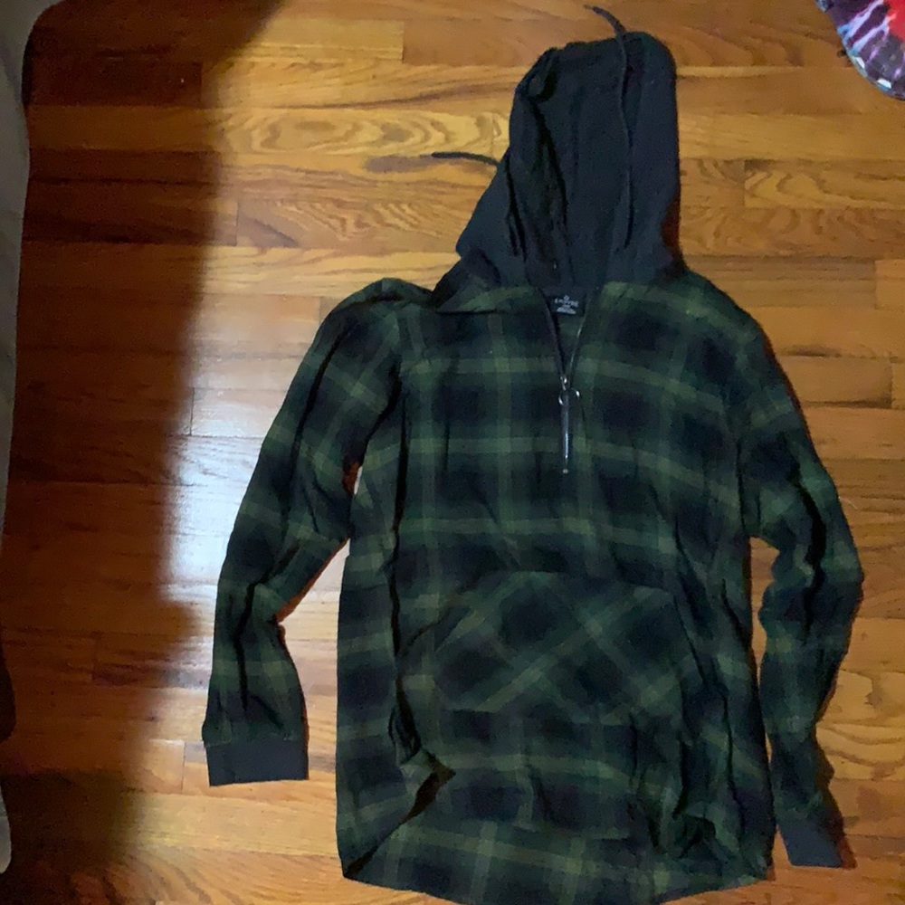 Hooded flannel